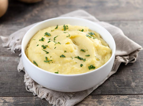 Cauliflower Mashed Fauxtatoes in a bowl