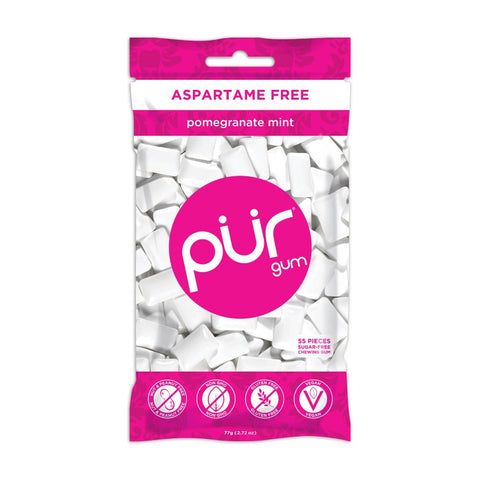 PUR Sugar-Free Pomegranate Mint Gum